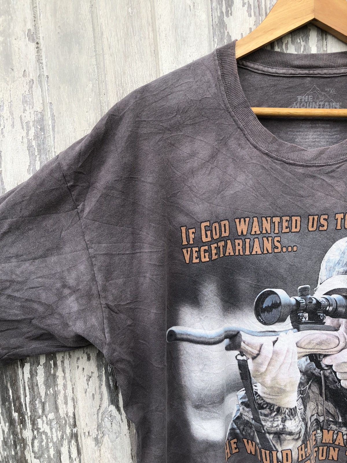 Japanese Brand × The Mountain × Vintage Vintage Y2K The Mountain Sniper Man Tshirt Size US XL / EU 56 / 4 - 4 Thumbnail