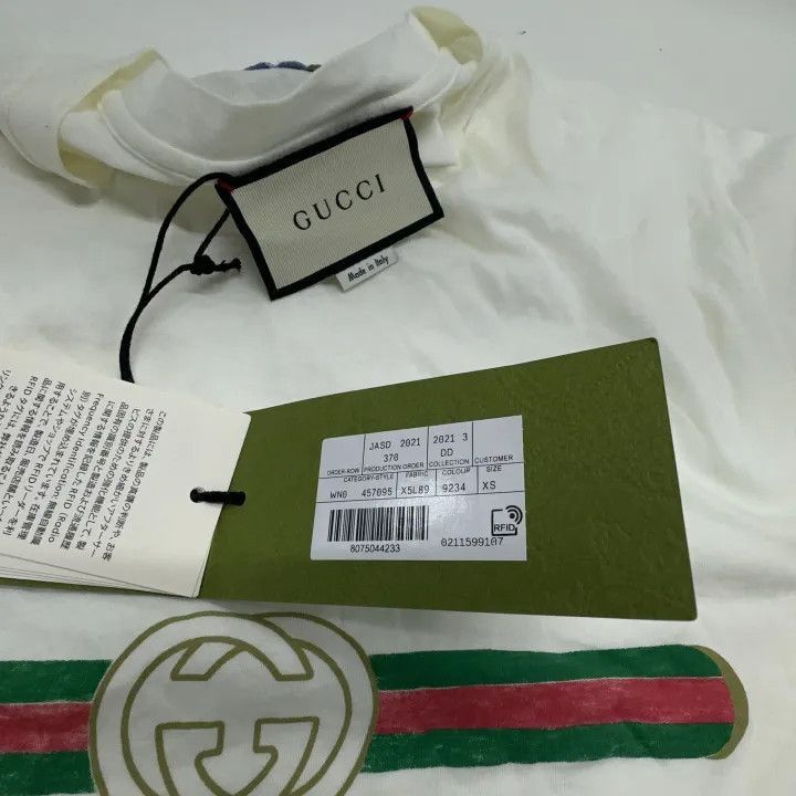 Gucci Gucci Logo Print Short Sleeve T-Shirt-2507 Size XS / US 0-2 / IT 36-38 - 2 Thumbnail