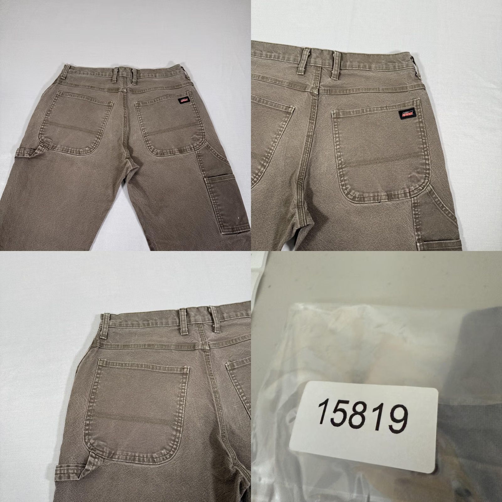 Dickies Dickies Pants Mens 33x32 Brown Canvas Carpenter Straight Fit Stretch Workwear Pants Mens Regular Brown 90s Grunge USA"} Size US 33 - 9 Thumbnail