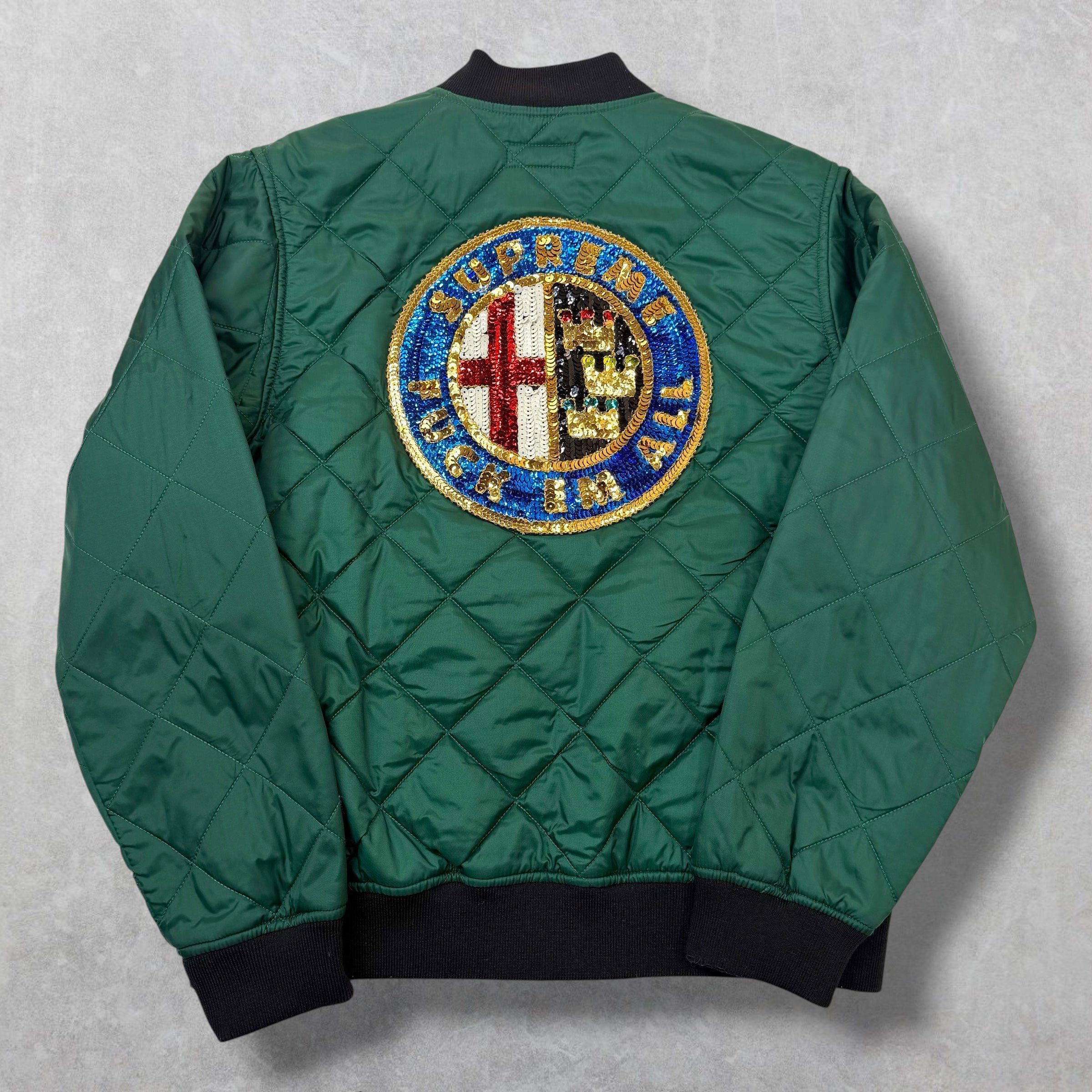 Supreme Supreme Sequin Patch Quilted Bomber L Size US L / EU 52-54 / 3 - 1 Thumbnail