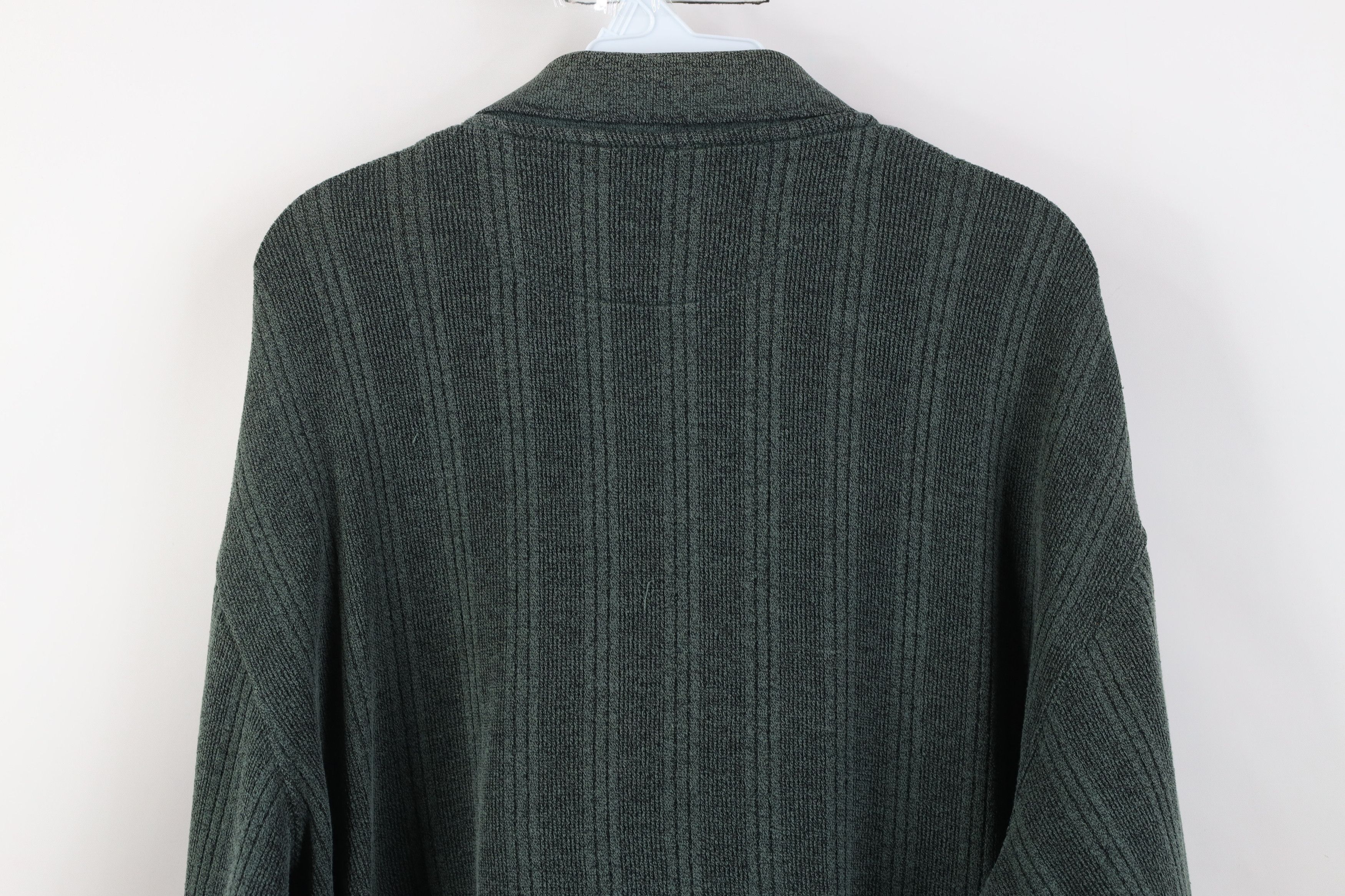 Vintage Vintage 90s Streetwear Ribbed Knit Long Sleeve Rugby Polo Size US XXL / EU 58 / 5 - 12 Thumbnail