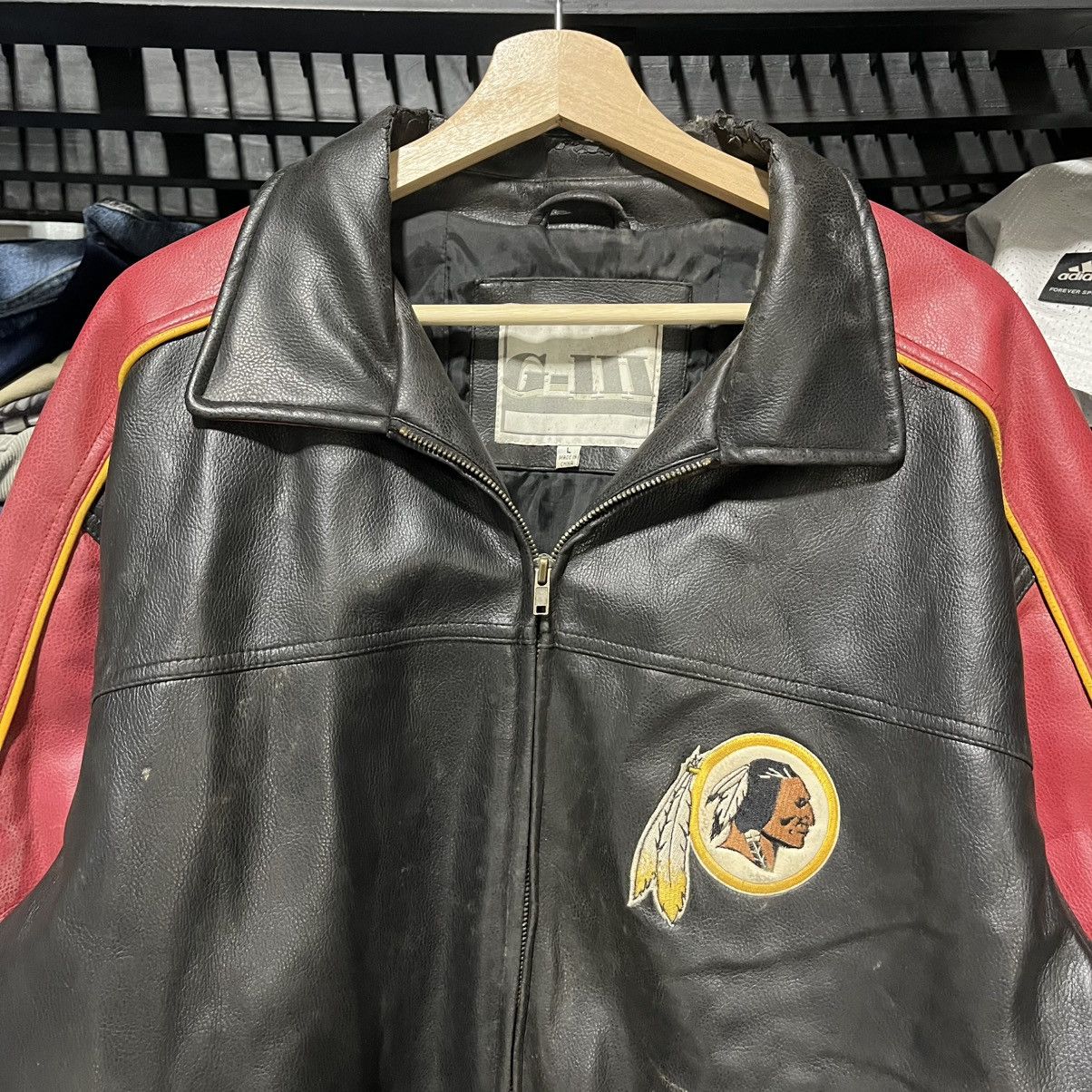 NFL Vintage Washington Redskins Embroidered G-lll Leather Jacket Size US L / EU 52-54 / 3 - 5 Thumbnail