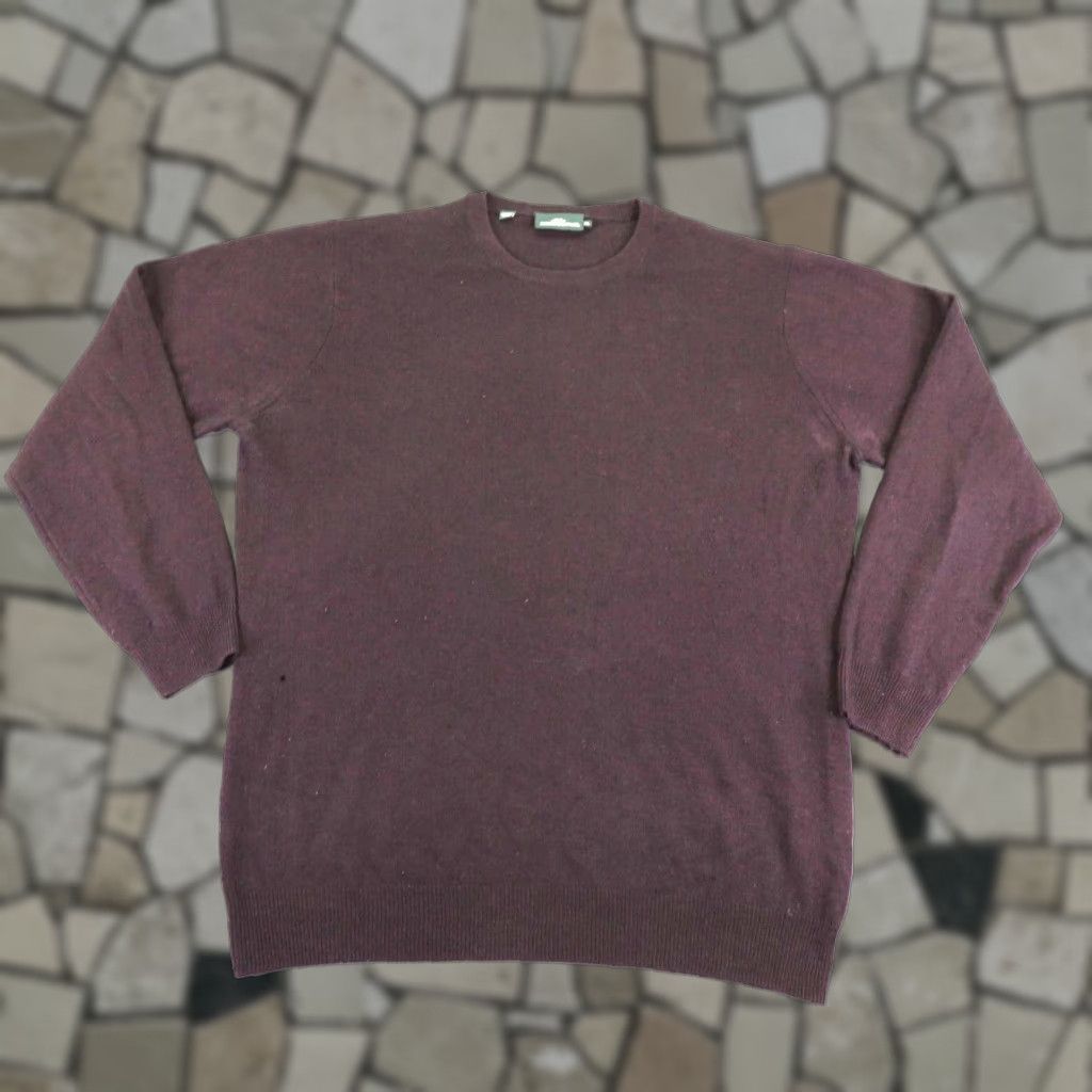 Rodd & Gunn Rodd & Gunn Men's XL Purple Merino Wool Cashmere Blend Crewneck Pullover Sweater Size US XL / EU 56 / 4 - 1 Thumbnail