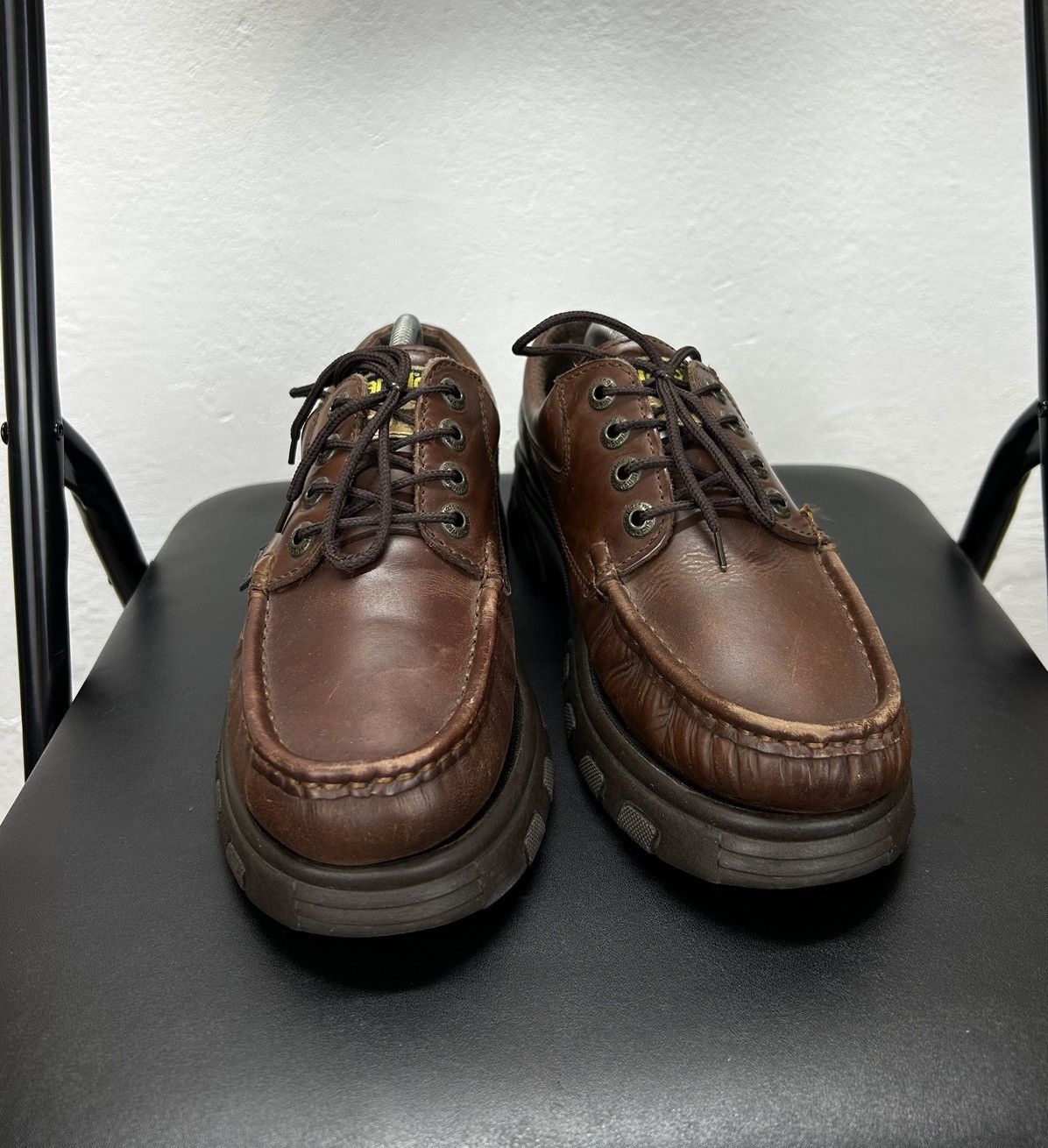 Leather × Vintage × Wrangler Wrangler Vintage Leather Men’s Shoes Brown Size 41 Size US 8 / EU 41 - 3 Thumbnail