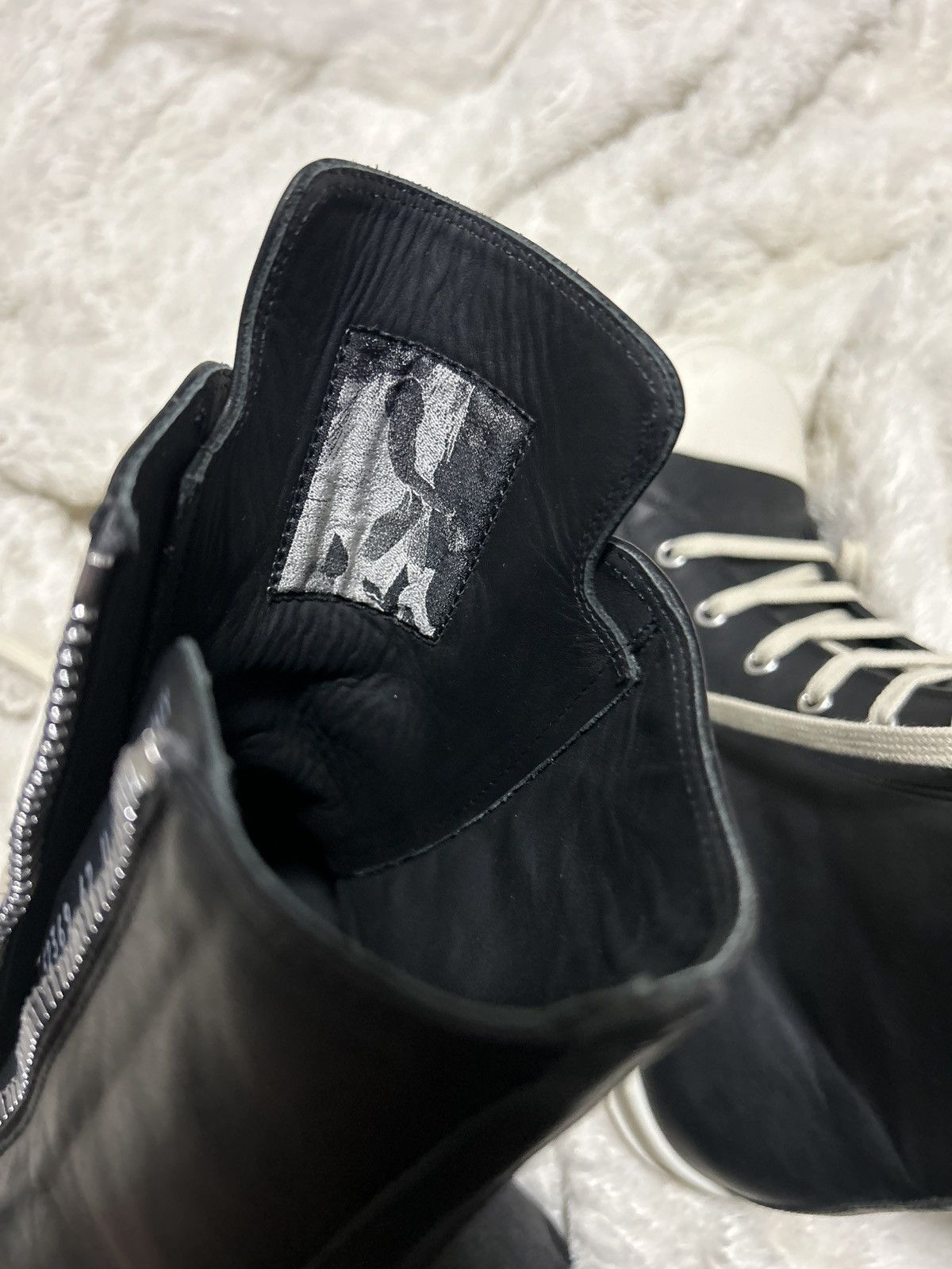 Rick Owens LIDO HIGHTOP RAMONES Size US 9 / EU 42 - 12 Thumbnail