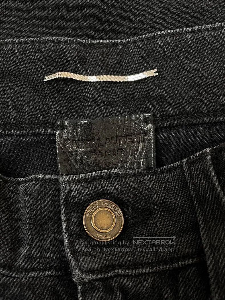Saint Laurent Paris Saint Laurent Paris Straight Leg Jeans Size US 31 - 3 Thumbnail