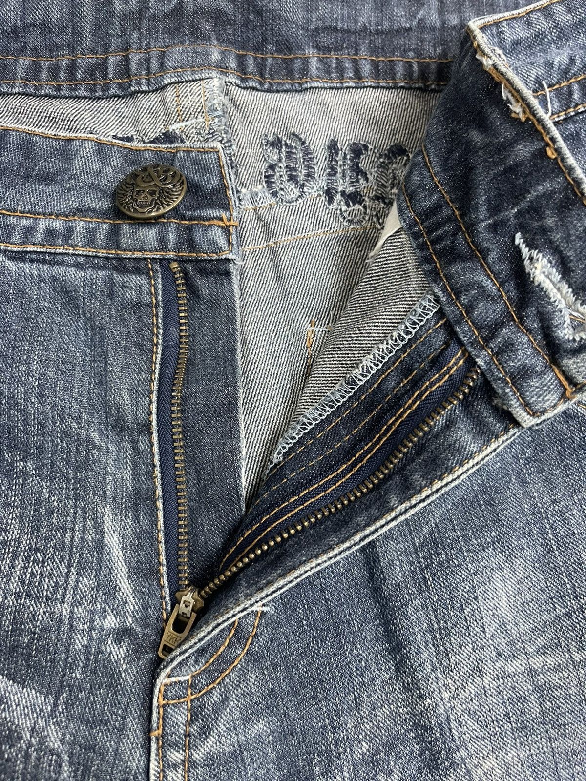 Japanese Brand Sky Bomber Jeans Streetwear Size US 35 - 8 Thumbnail