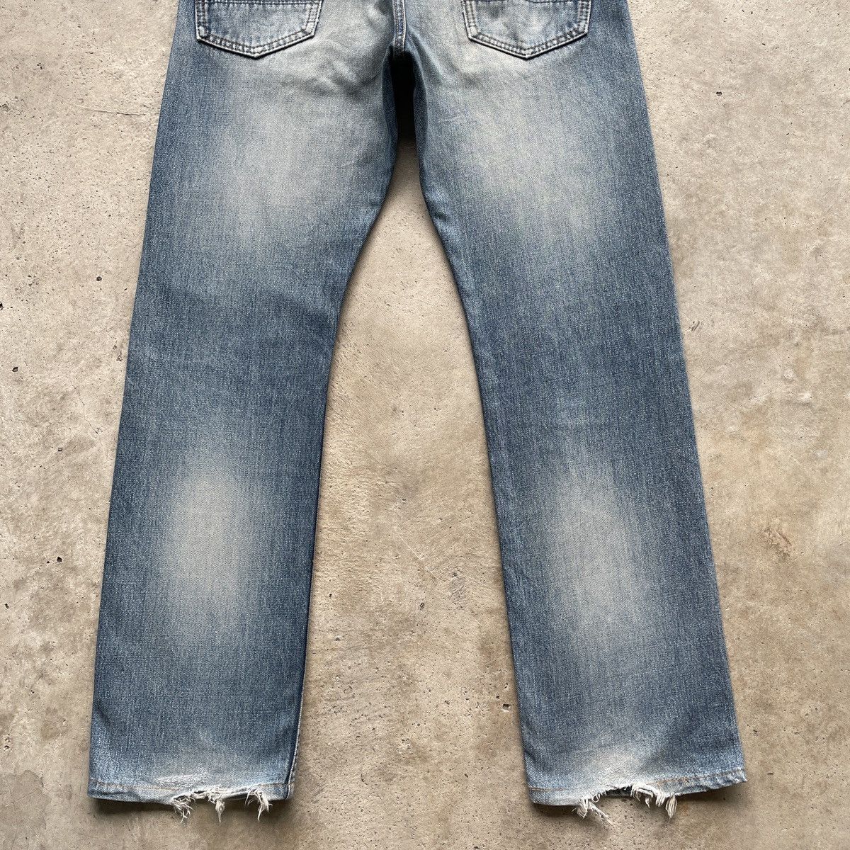 Japanese Brand × Jean × Vintage W32💥 Vintage Japan Big John Distressed Jeans Faded Pants Size US 32 / EU 48 - 12 Thumbnail
