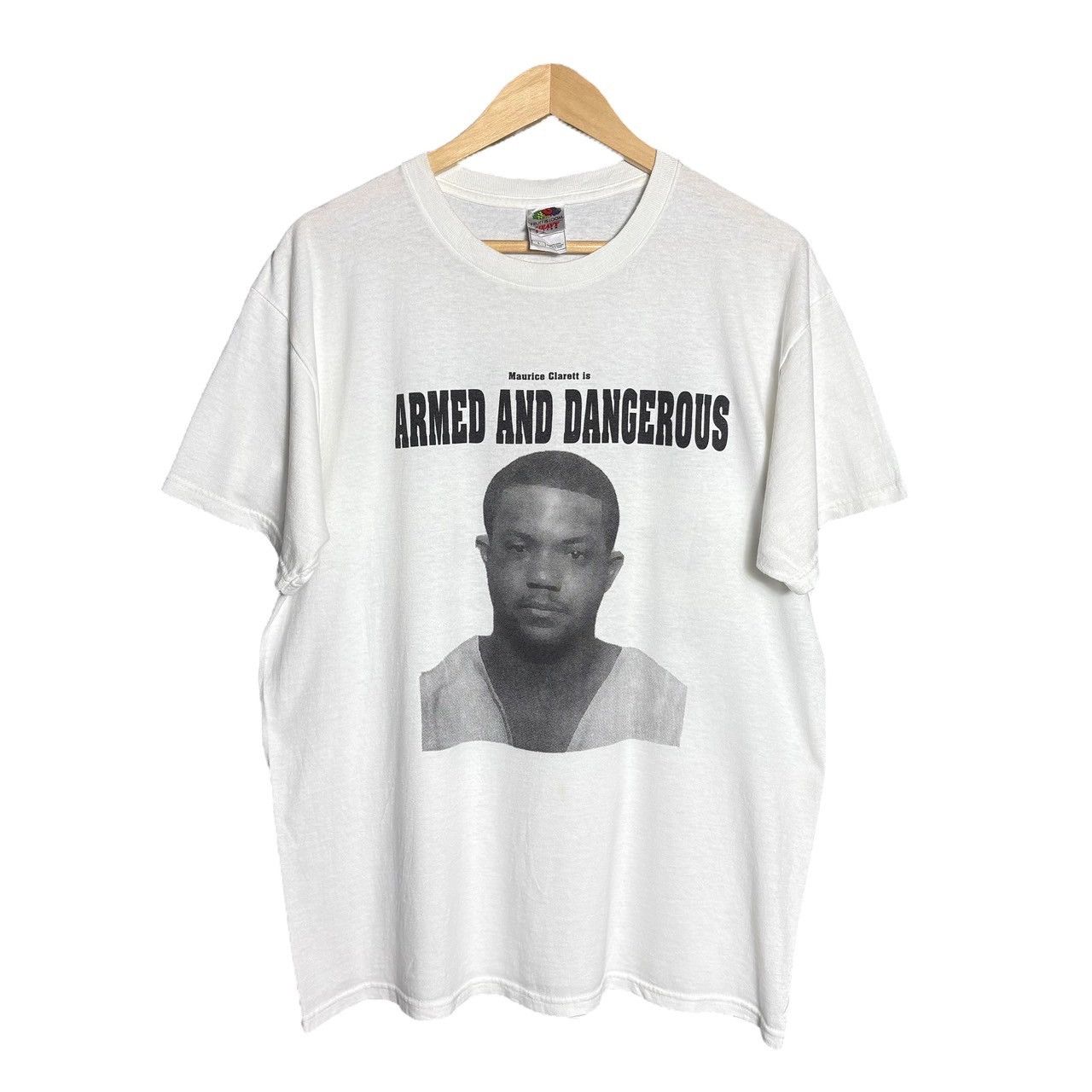 Vintage Vintage Maurice Clarett Armed Dangerous Graphic T-Shirt Size US L / EU 52-54 / 3 - 1 Thumbnail