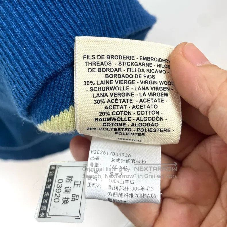 Hermes Hermes Blue Cashmere Sleeveless Vest Size XS / US 0-2 / IT 36-38 - 6 Thumbnail