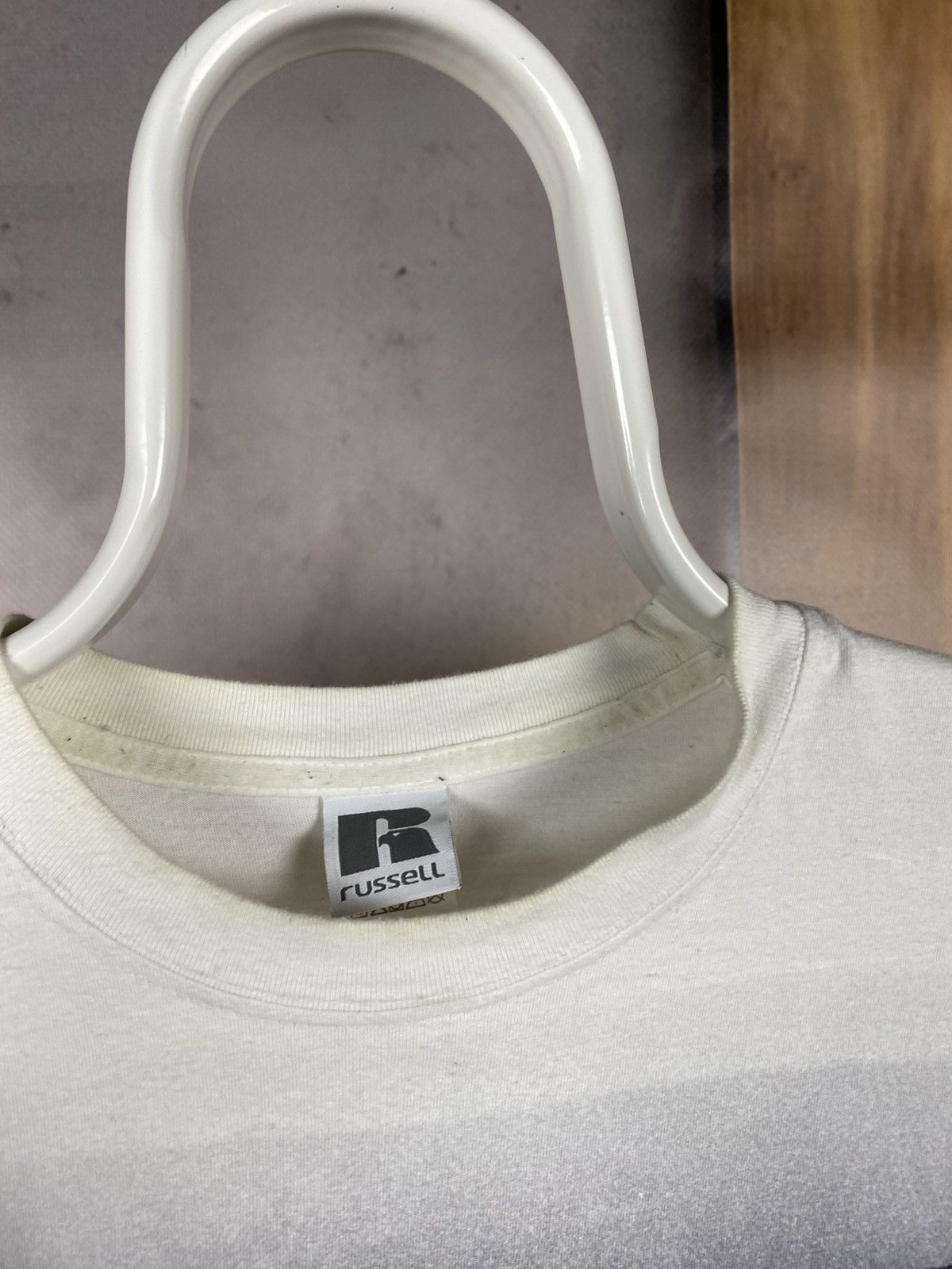 Russell Athletic 🚀Vintage T-Shirt Russell Athletic Cosmo Log VTG Tee🚀 Size US L / EU 52-54 / 3 - 10 Thumbnail
