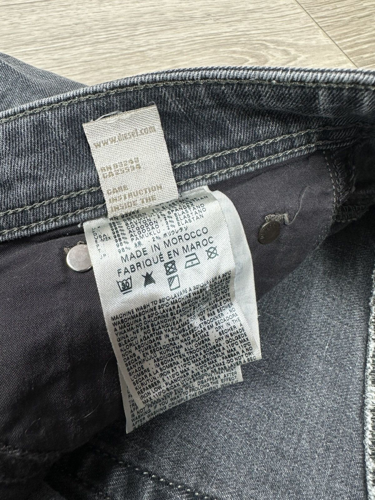 Diesel Vintage Diesel Denim Gray Jeans Size 33 Size US 33 - 9 Thumbnail