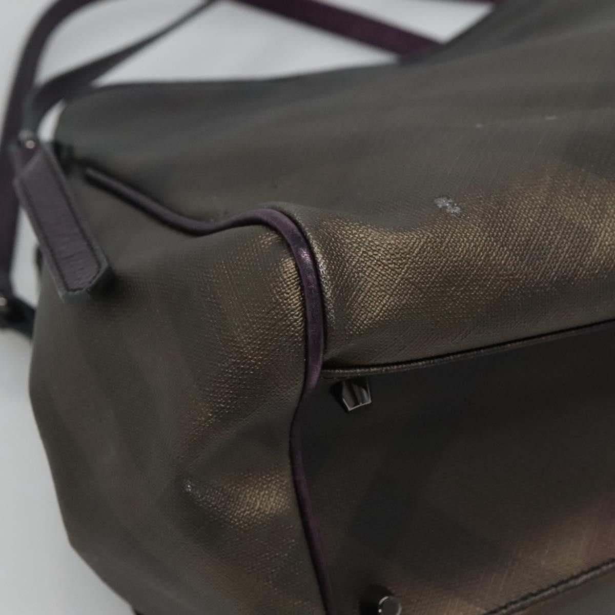 Burberry Burberry Nova Check Tote Bag Pvc Brown Size ONE SIZE - 11 Thumbnail