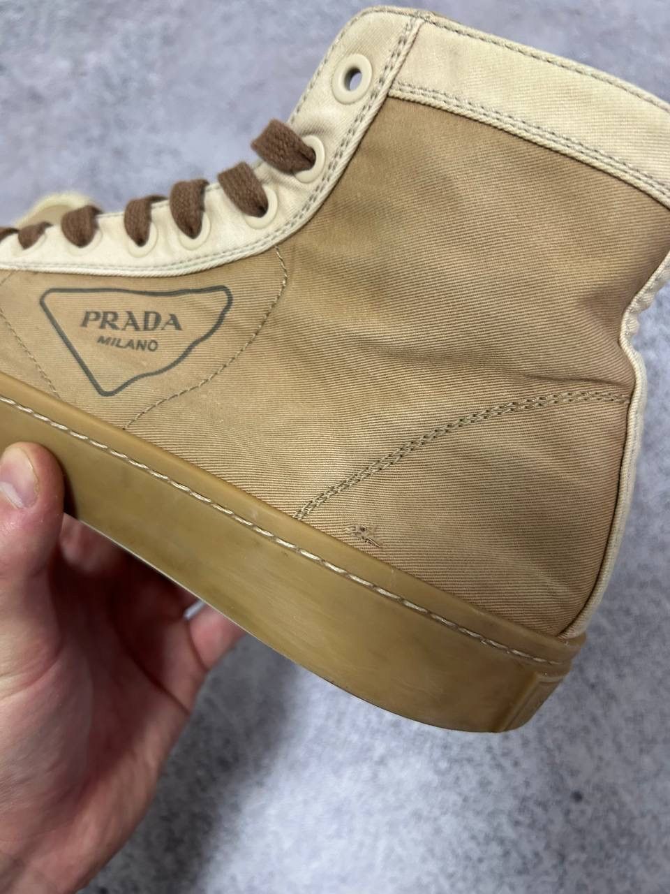 Prada Prada Casetta Wheel High Top Sneaker Shoes 2tg158 luxury y2k Size US 9 / EU 42 - 12 Thumbnail