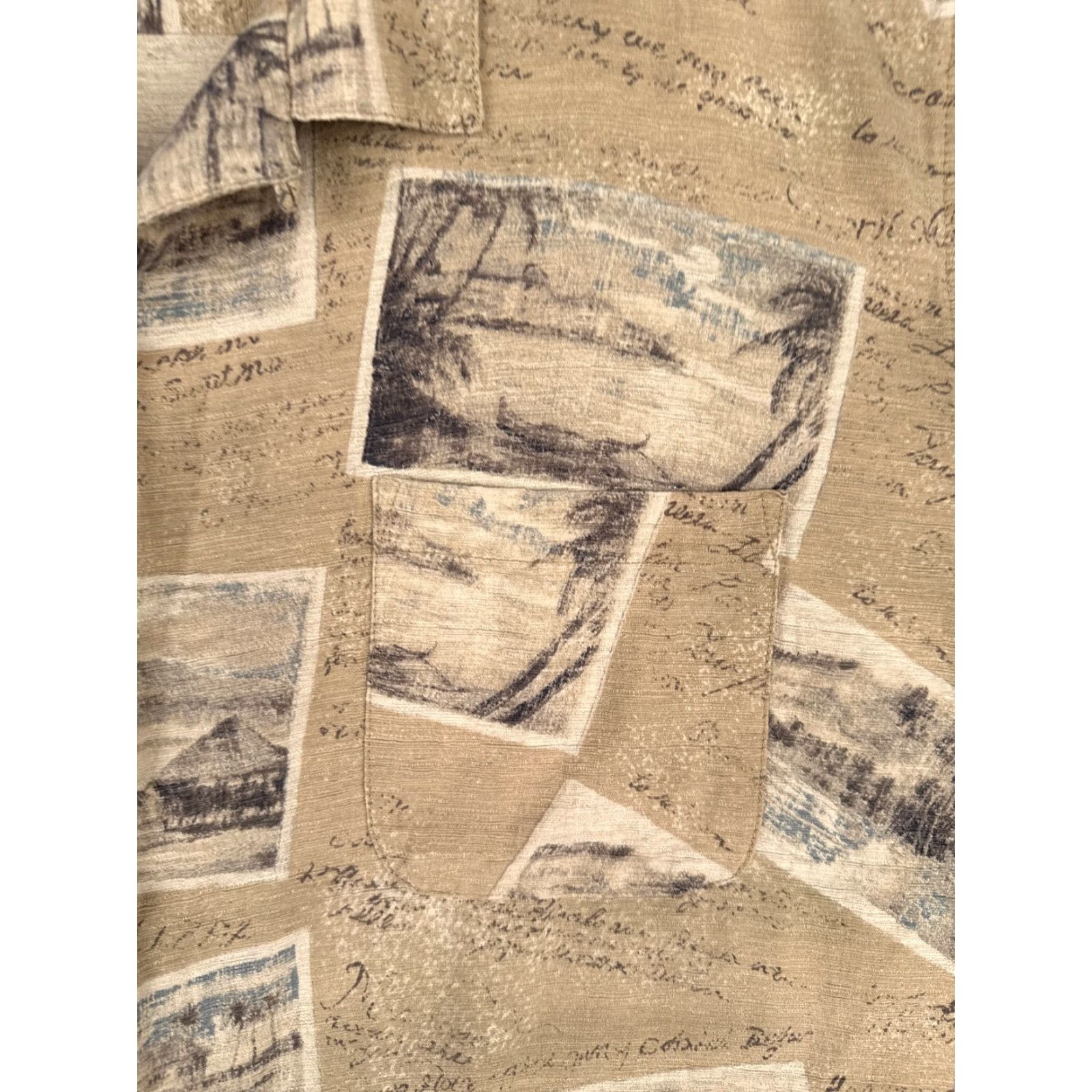 Vintage VINTAGE Batik Bay Shirt Men 2XL Beige Floral Silk Button-Up Hawaiian Resort Vacation Aloha 100% Silk Reads Size US XXL / EU 58 / 5 - 6 Thumbnail