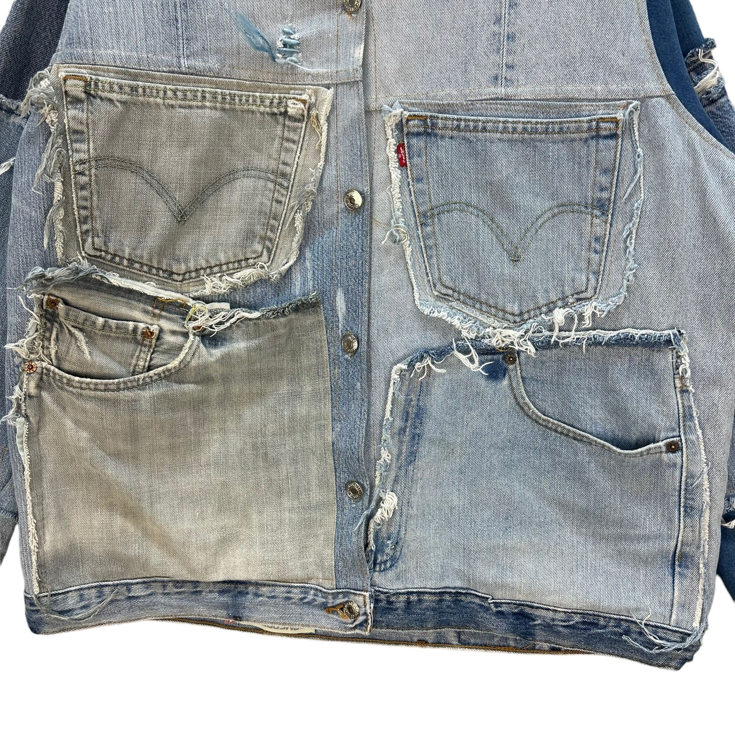 Other CUSTOM PATCH WORK ALL LEVIS DENIM JACKET #8670-019 Size US L / EU 52-54 / 3 - 3 Thumbnail