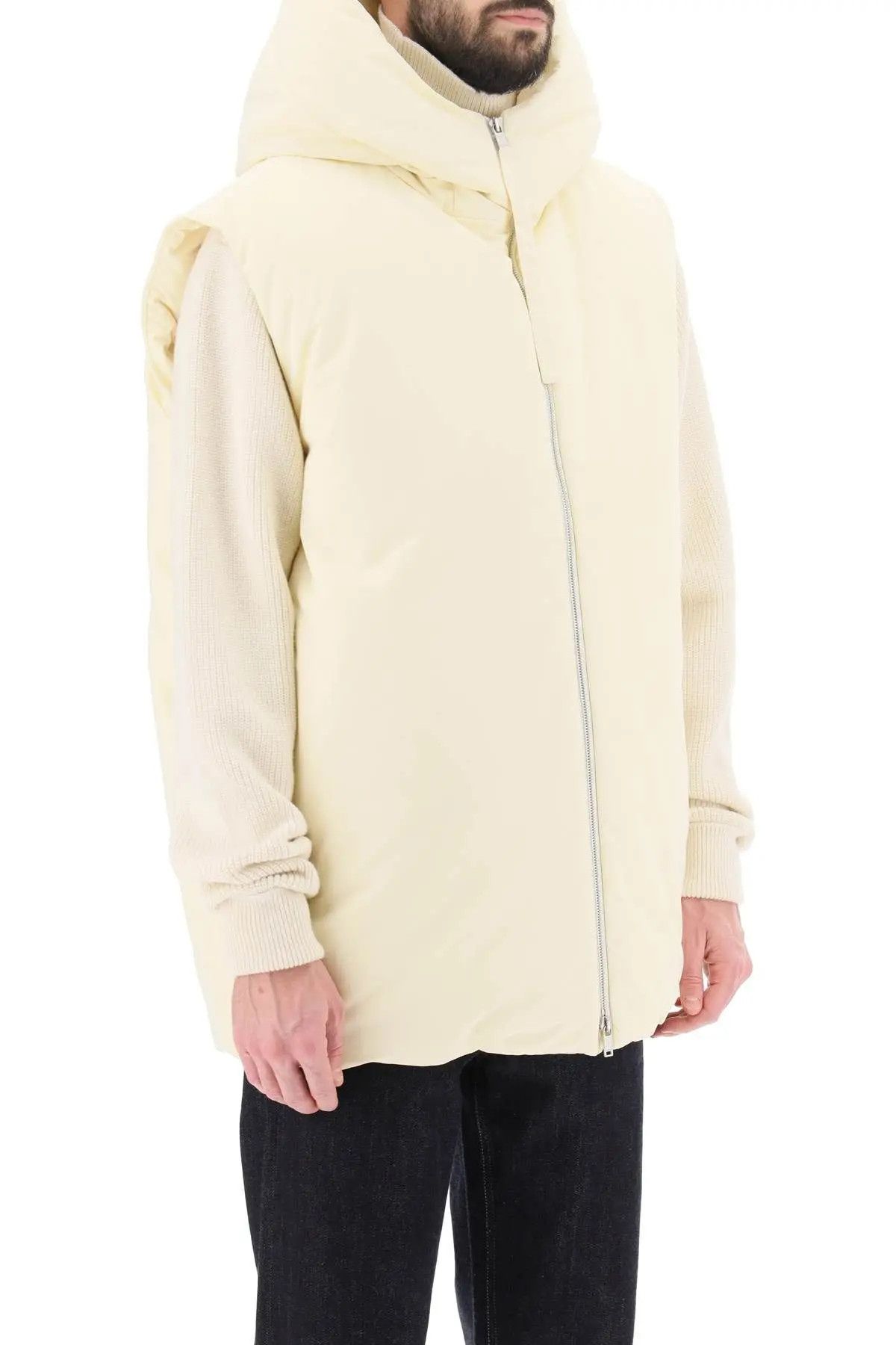 Jil Sander Jil Sander+ BNWT 2023 Oversized Hooded Down Vest Size US L / EU 52-54 / 3 - 3 Thumbnail