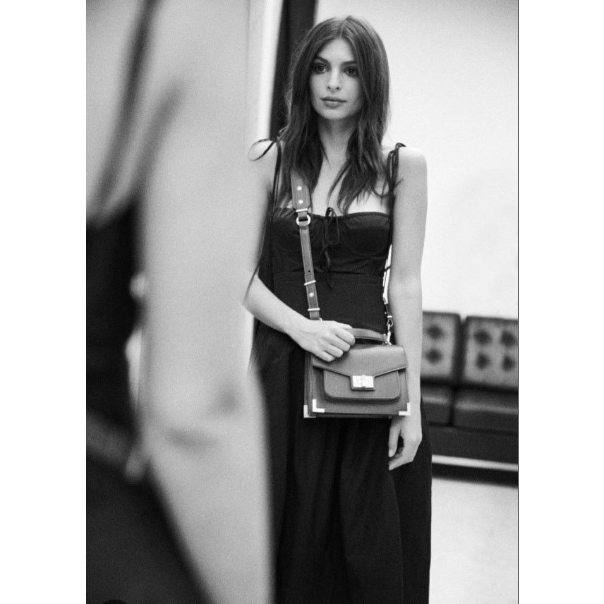The Kooples NWT The Kooples Emily Embossed Black Med Crossbody Bag $545 Size ONE SIZE - 3 Thumbnail