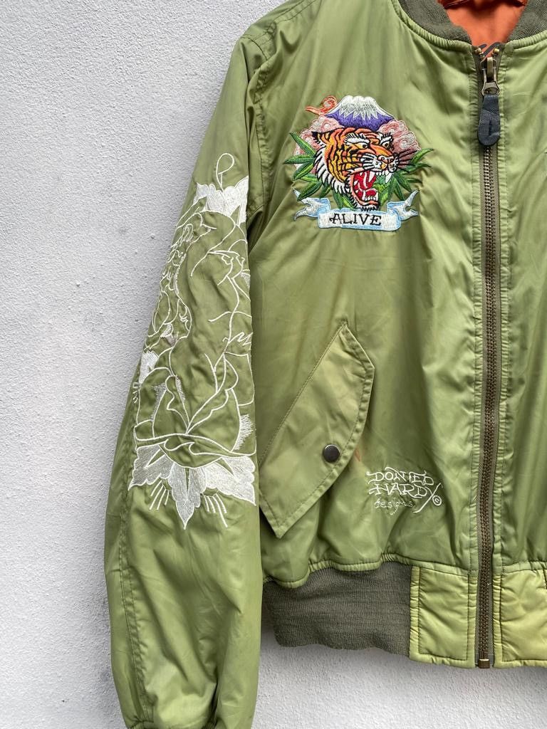 Ed Hardy Don Ed Hardy reversible bomber jacket embroidered logo Size US M / EU 48-50 / 2 - 18 Thumbnail