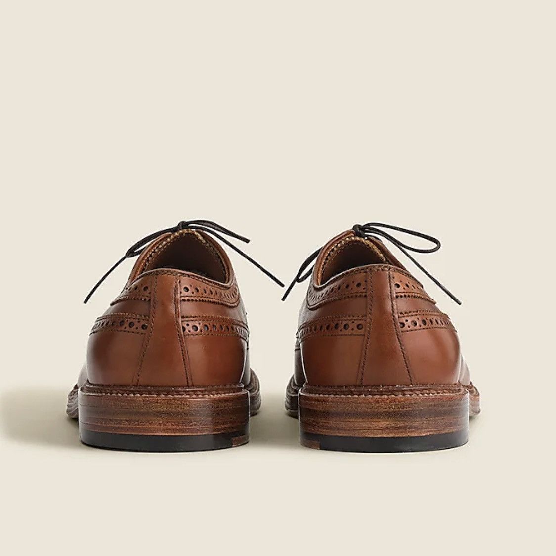 Alden × J.Crew Long Wingtip Bluchers Tobacco Leather Size US 7 / EU 40 - 14 Thumbnail