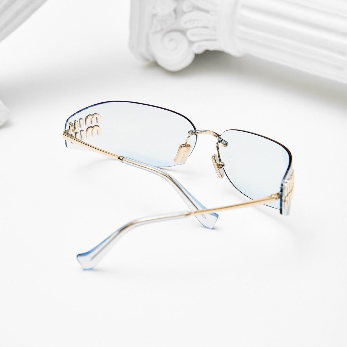 Miu Miu MIU MIU 0MU A51S ZVN10P SUNGLASSES Size ONE SIZE - 7 Thumbnail