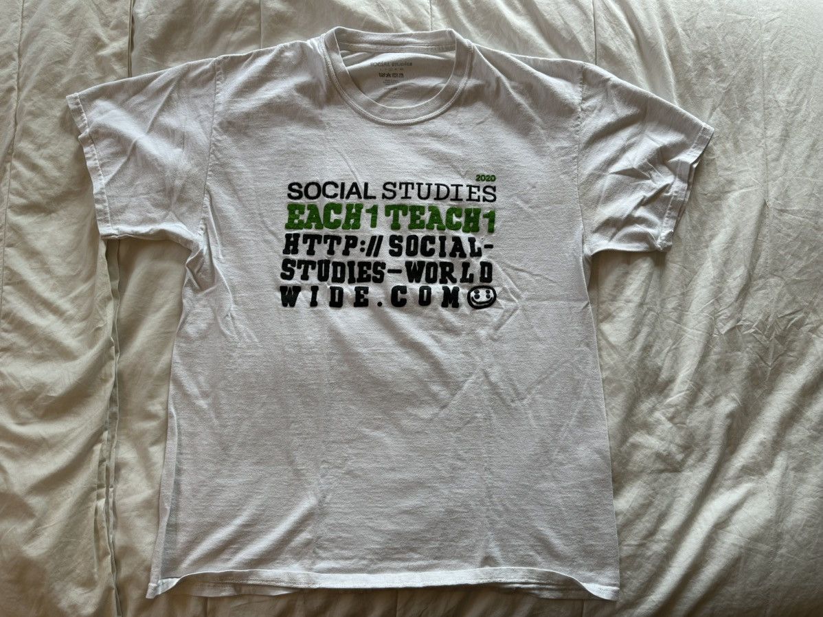 Cactus Plant Flea Market × DENIM TEARS × Fear of God *RARE* CPFM X Social Studies Tee Size US L / EU 52-54 / 3 - 1 Thumbnail