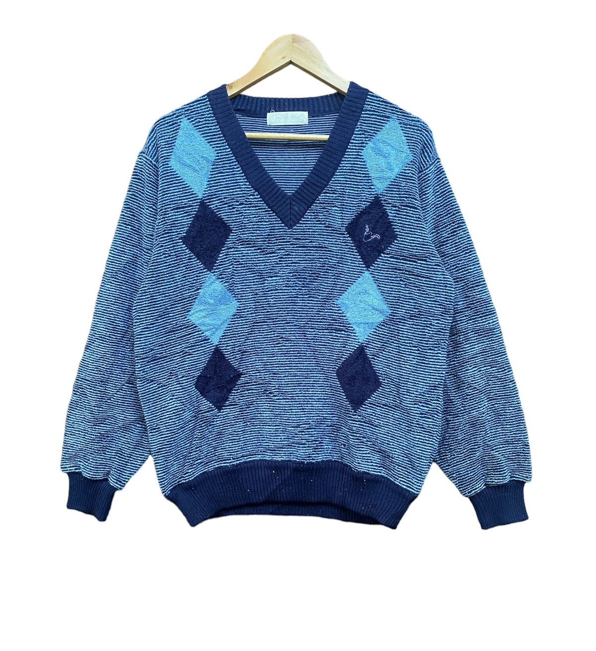 Japanese Brand Troy Bros V Neck Sweatshirt Size US L / EU 52-54 / 3 - 1 Thumbnail