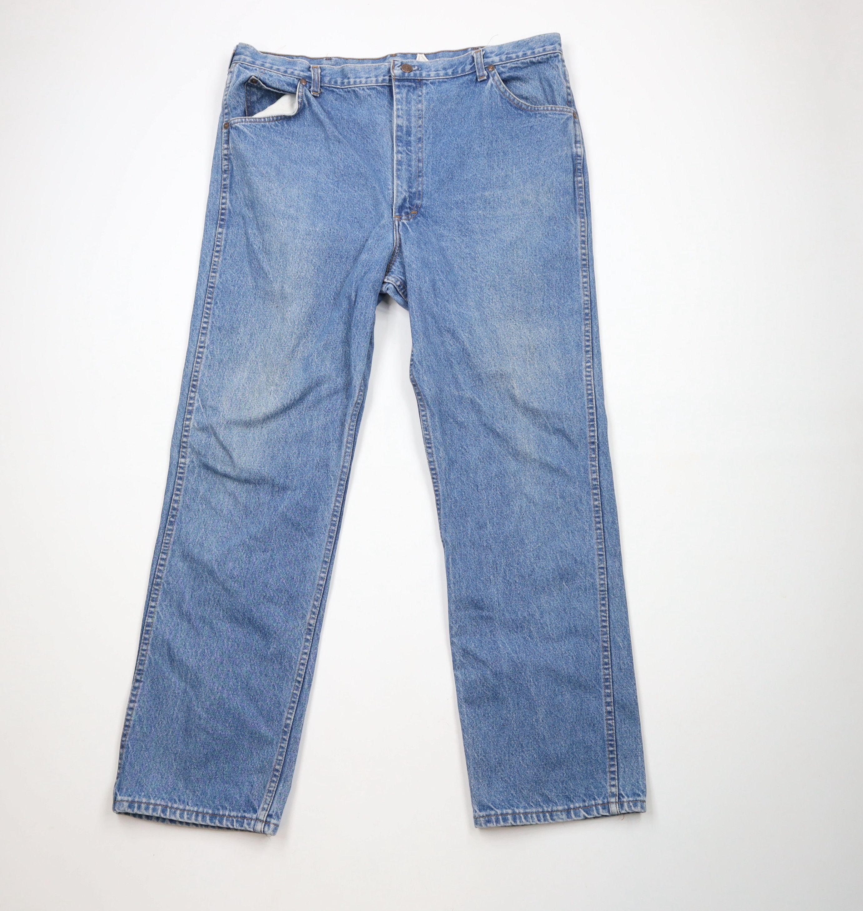 Vintage Vintage 90s Streetwear Straight Leg Denim Jeans Blue USA Size US 40 / EU 56 - 1 Thumbnail