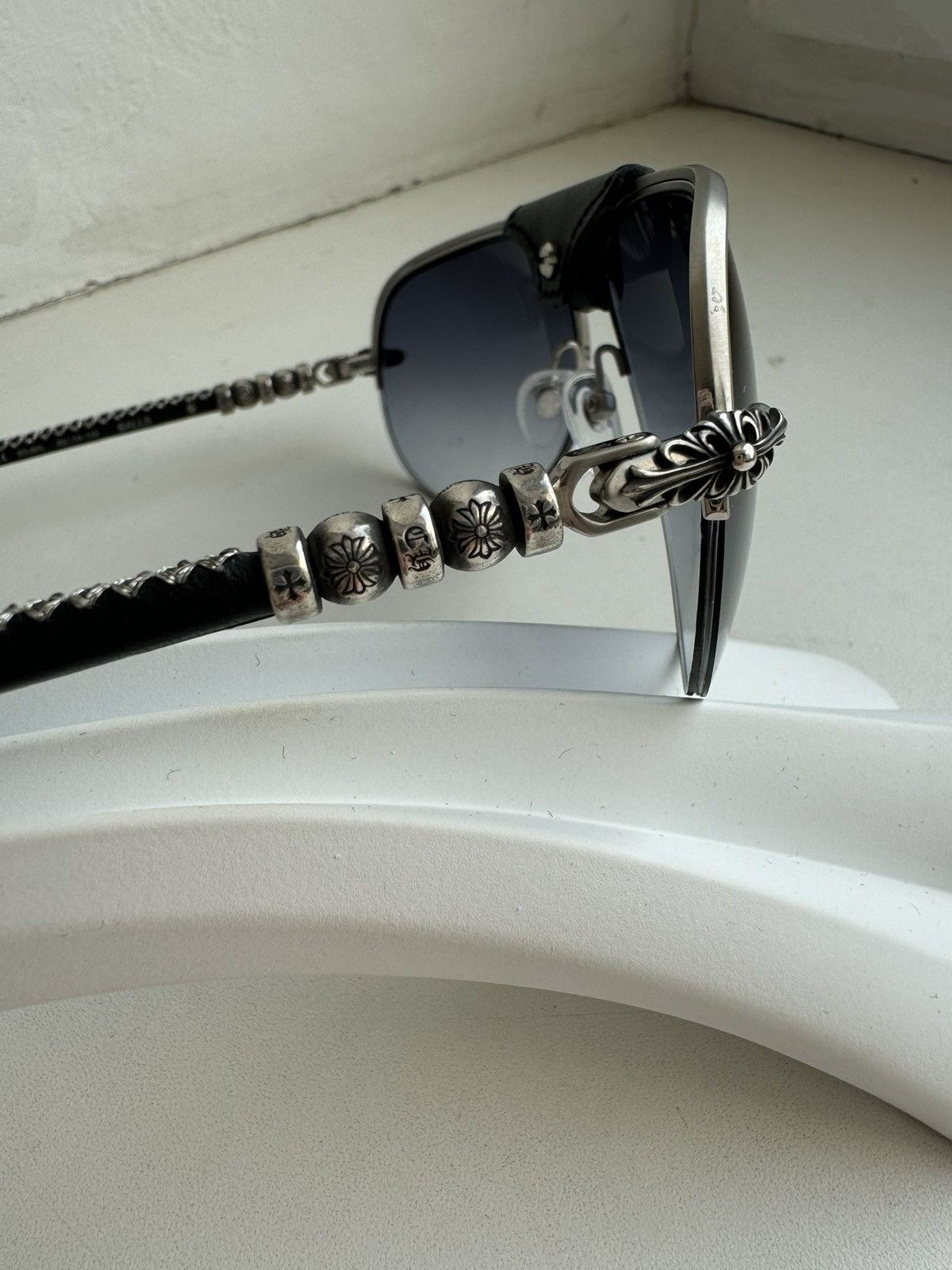 Chrome Hearts Chrome Hearts Balls Black Silver Sunglasses Size ONE SIZE - 2 Thumbnail