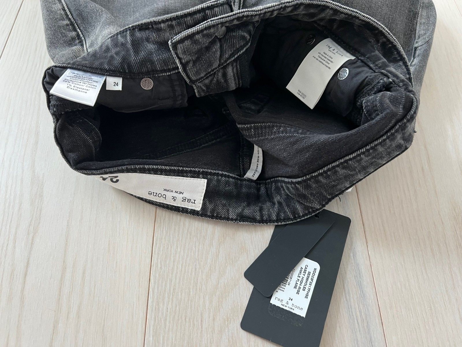 Rag & Bone Rag & Bone Serwholes Casey Ankle Flare Jeans Serephina Size 24" / US 00 / IT 34 - 7 Thumbnail