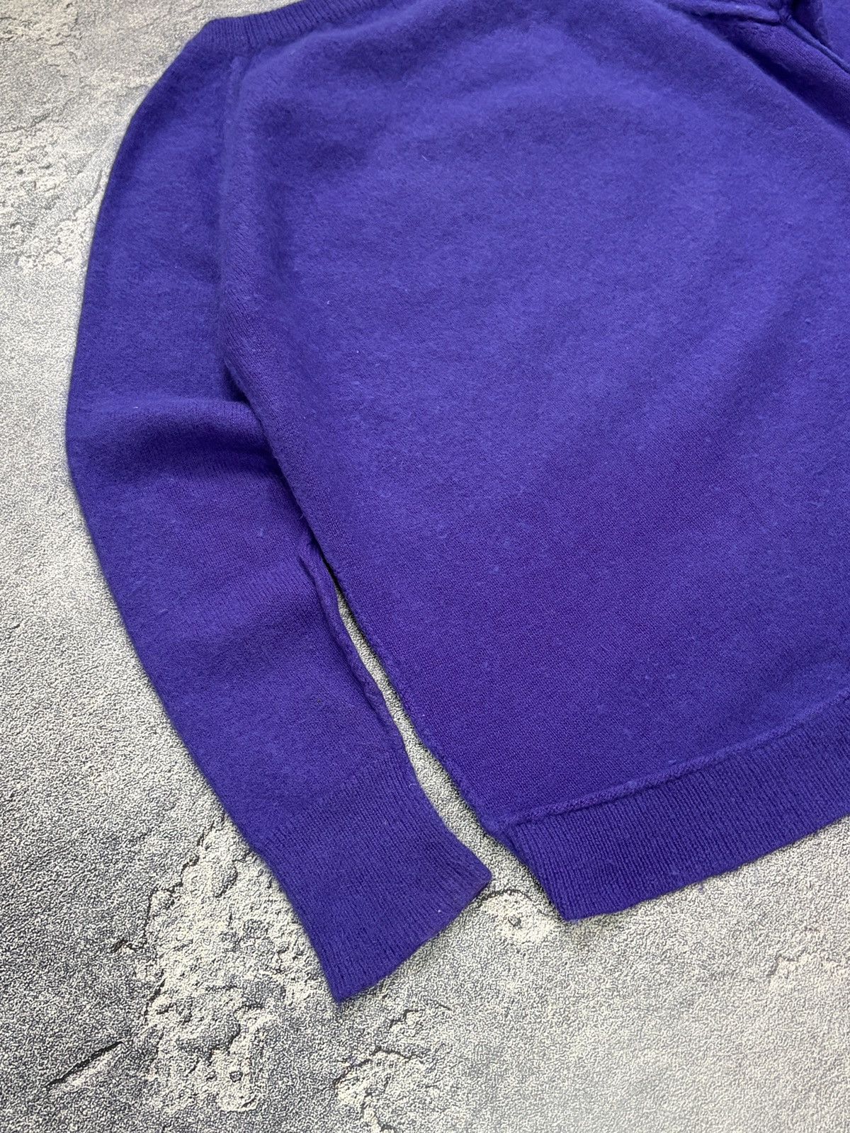 Sandro Sandro Paris Electric Purple Angora Fuzzy Knit Sweater Sz 3 Size US L / EU 52-54 / 3 - 9 Thumbnail