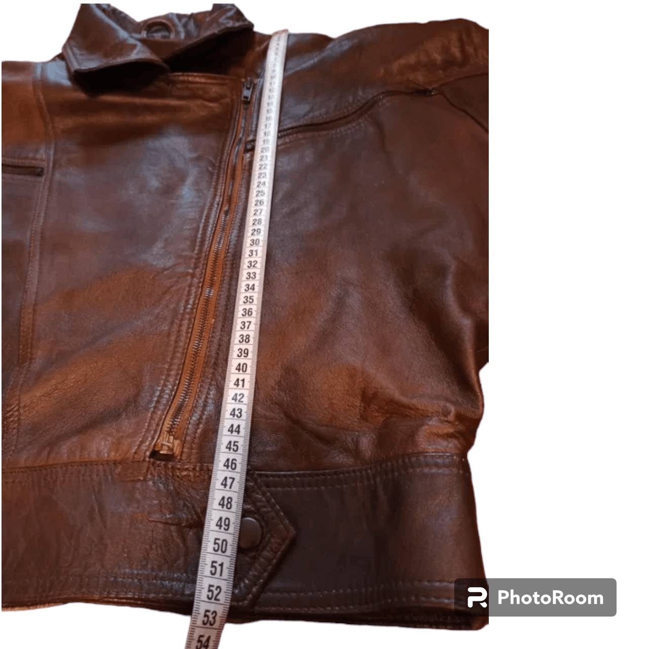 Genuine Leather Vintage 90s Leather jacket + skirt Size L / US 10 / IT 46 - 4 Thumbnail
