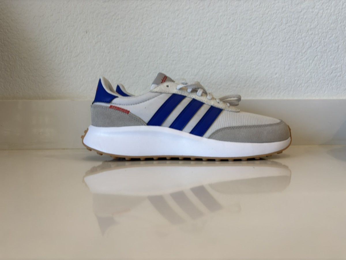 Adidas ADIDAS Run 70s Shoes Grey One/Lucid Blue Size US 10 / EU 43 - 4 Thumbnail