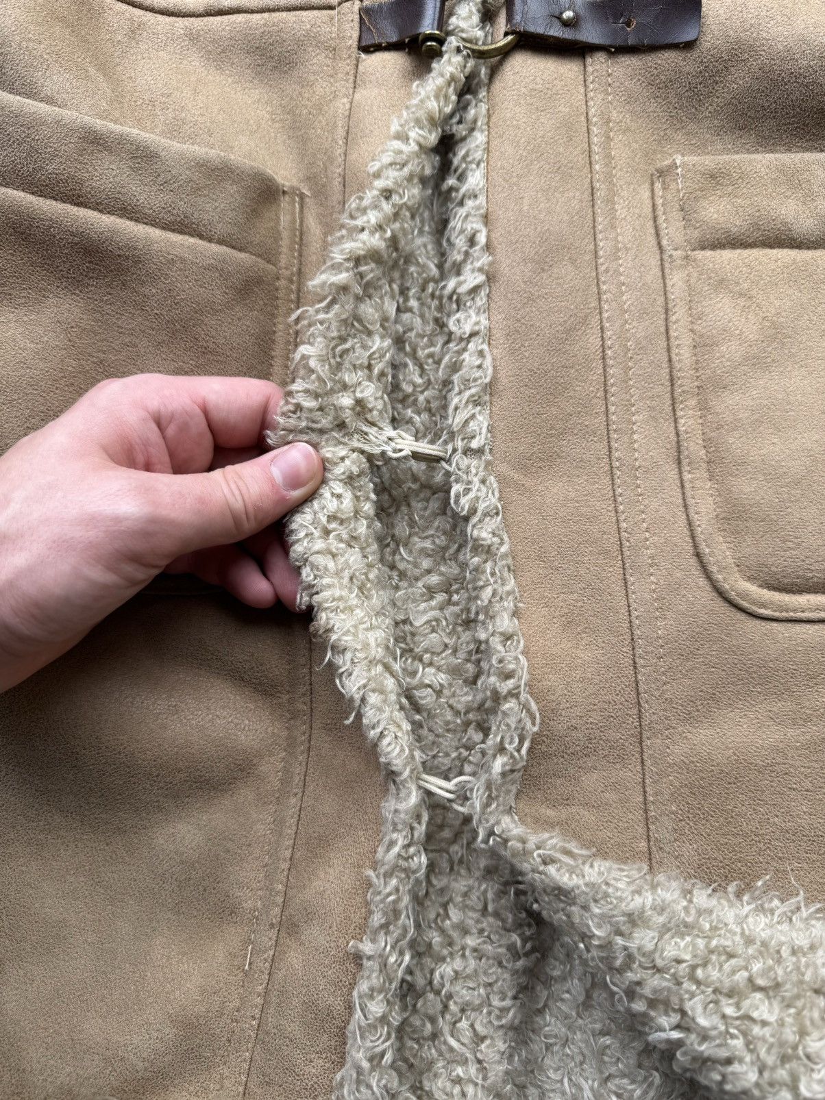 Japanese Brand Vintage Faux Fur Sheepskin Coat Size S / US 4 / IT 40 - 6 Thumbnail