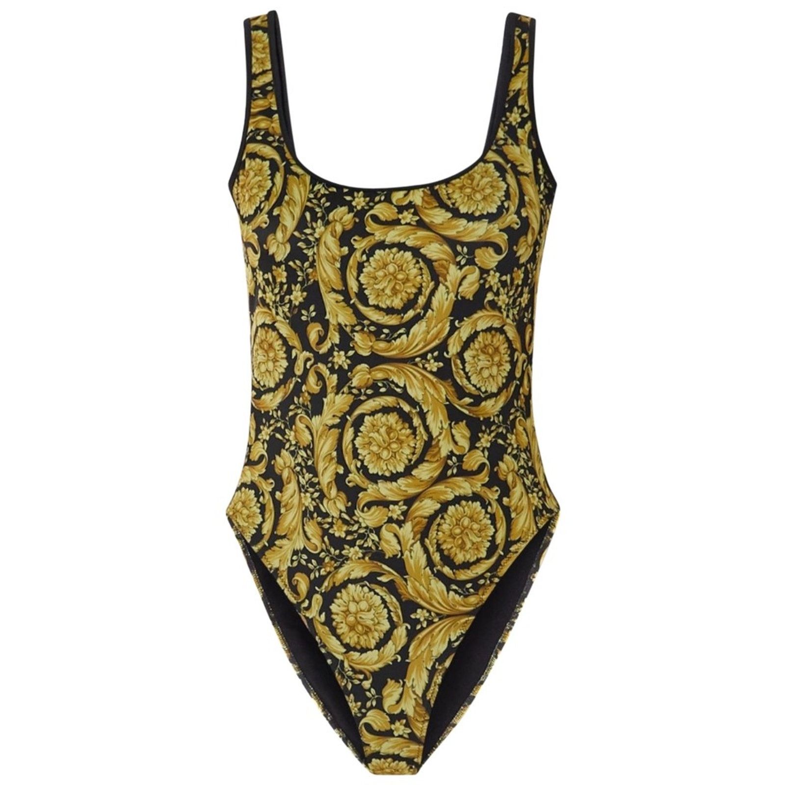 Versace Barocco logo printed swimsuit body suit M Size M / US 6-8 / IT 42-44 - 1 Thumbnail