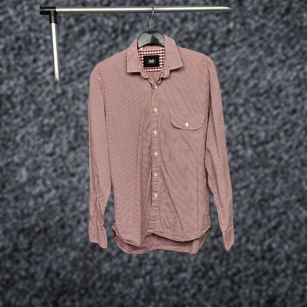 Dolce & Gabbana Dolce&Gabbana Mens Long Sleeve Check Shirt L Size US L / EU 52-54 / 3 - 1 Thumbnail
