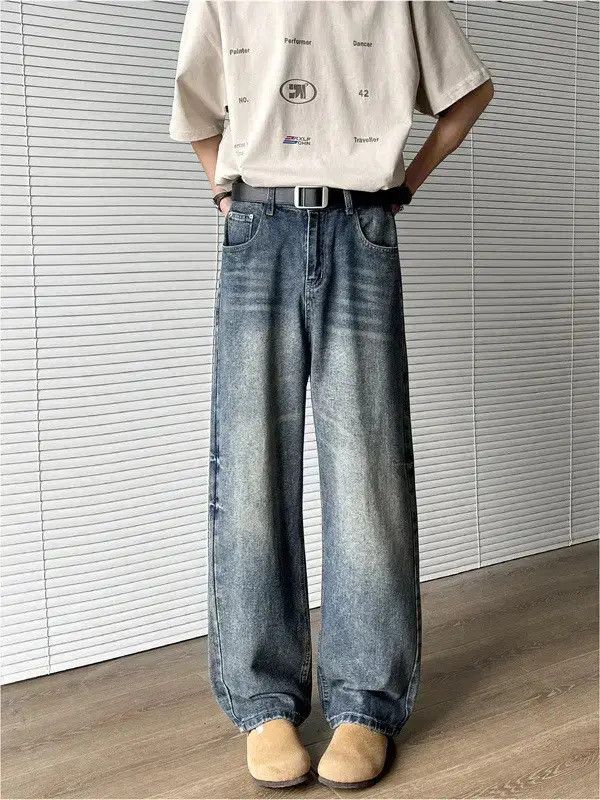 Japanese Brand Retro loose wide leg slightly flared jeans Size US 32 / EU 48 - 1 Thumbnail