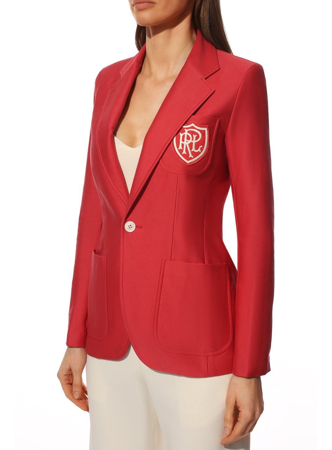 Polo Ralph Lauren Polo Ralph Lauren Womens Logo Double Red Blazer Sz 2 Size XS / US 0-2 / IT 36-38 - 2 Thumbnail