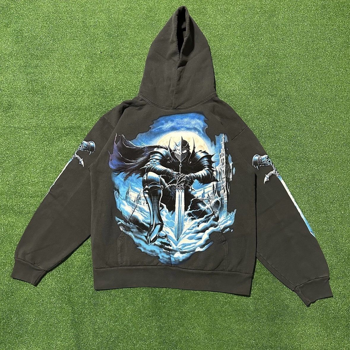 Warren Lotas Warren Lotas The Protector Black Stonewash Hoodie Size US XL / EU 56 / 4 - 1 Thumbnail