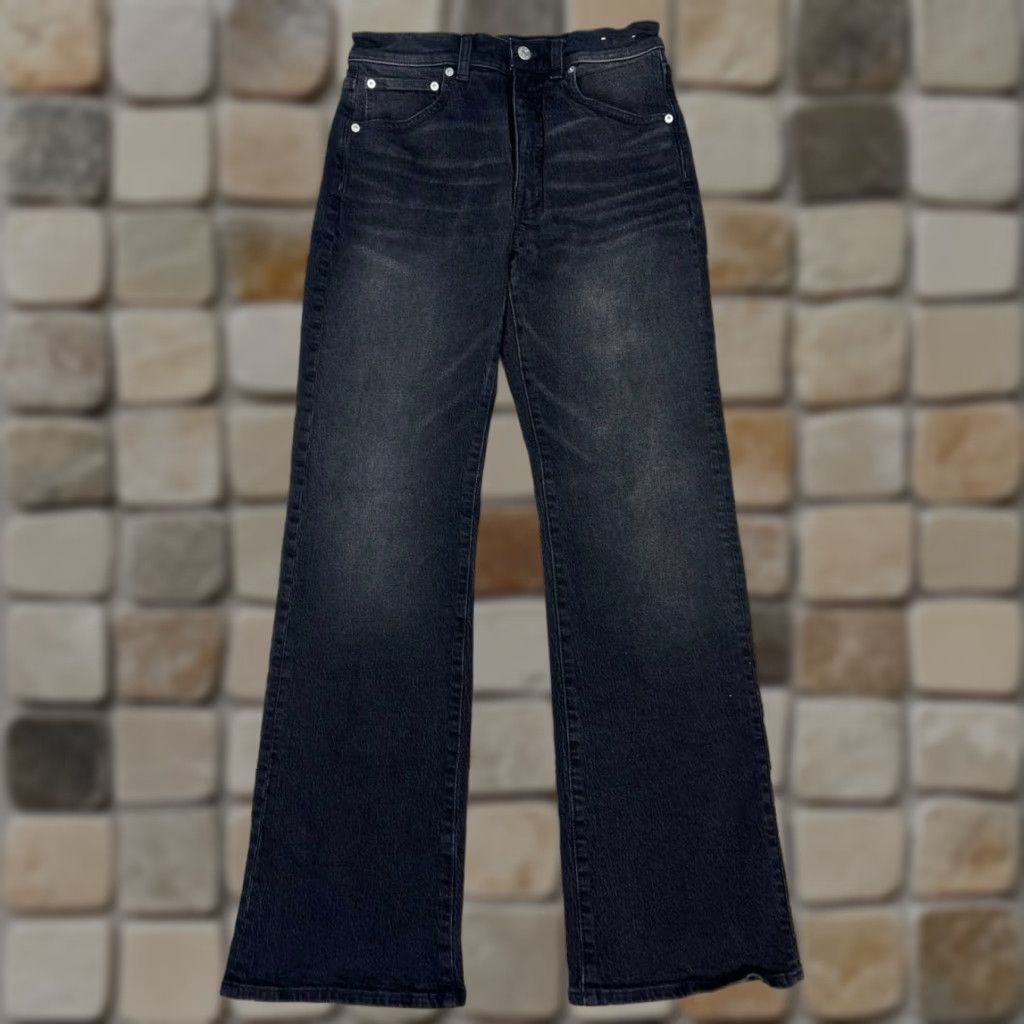 Madewell Relaxed Bootcut Jeans Womens 27 Black Denim Cotton High Rise 28x31 Vintage No
