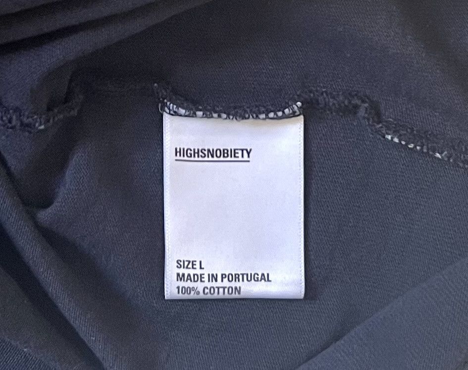 Highsnobiety Classic Heavy Black Embroidered T-Shirt Size L, Men's — image 5 of 6