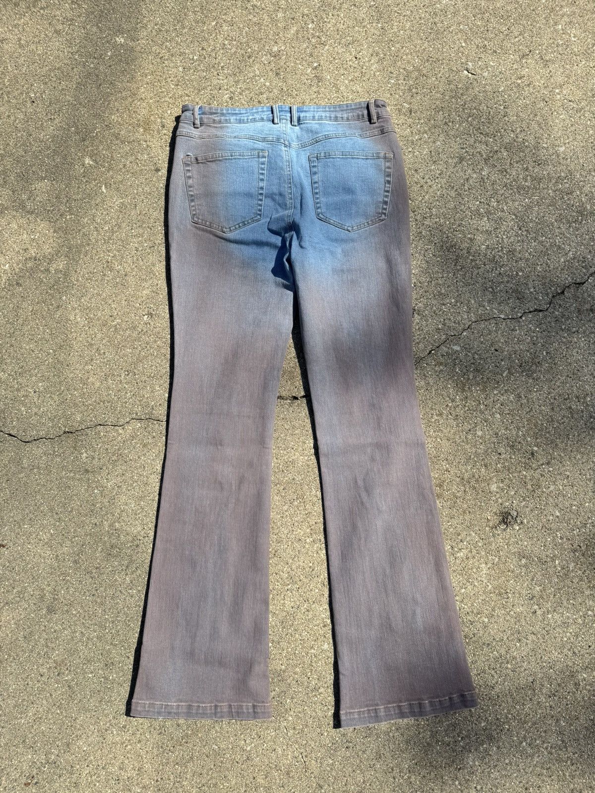 Hysteric Glamour Studded Grunge Flare Jeans Washed Size US 32 / EU 48 - 8 Thumbnail