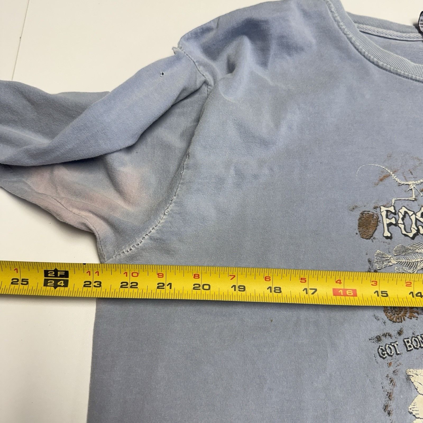 Vintage Vintage Fossil Hunter T Shirt Blue Long Sleeve Dinosaur Tee Size US L / EU 52-54 / 3 - 16 Thumbnail