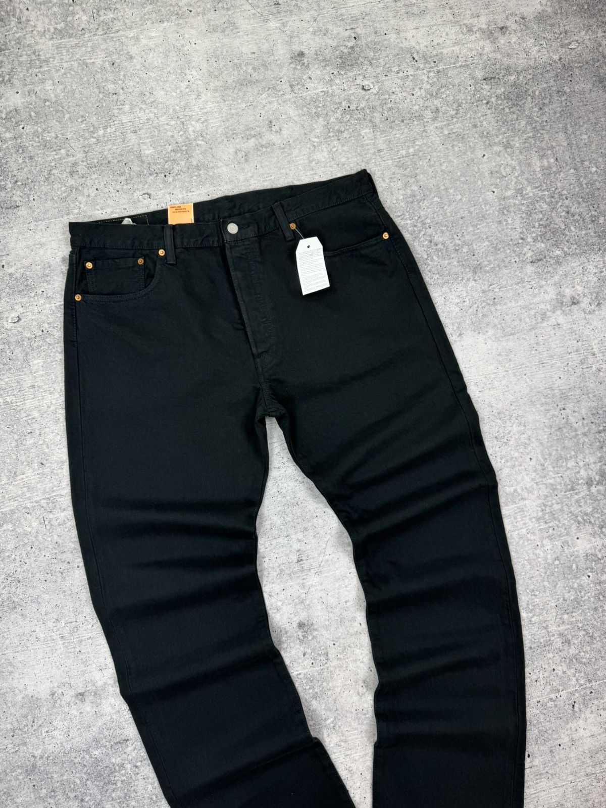 Levi's Vintage Levi’s 501 Straight Fit Black Denim Jeans Trousers Size US 38 / EU 54 - 10 Thumbnail