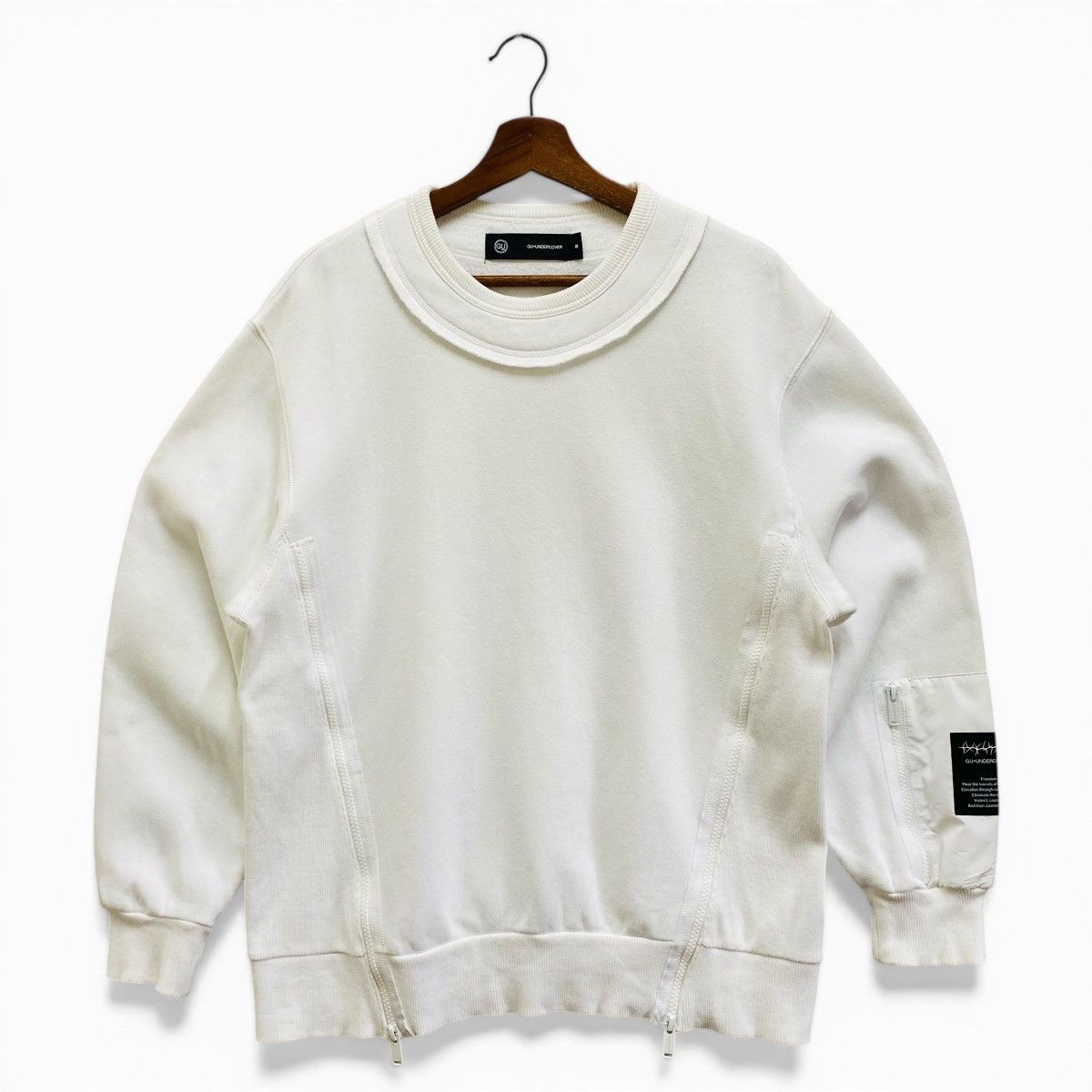 GU × Undercover GU x Undercover Jun Takahashi White Sweatshirt Multi-Zip M Size US M / EU 48-50 / 2 - 1 Thumbnail