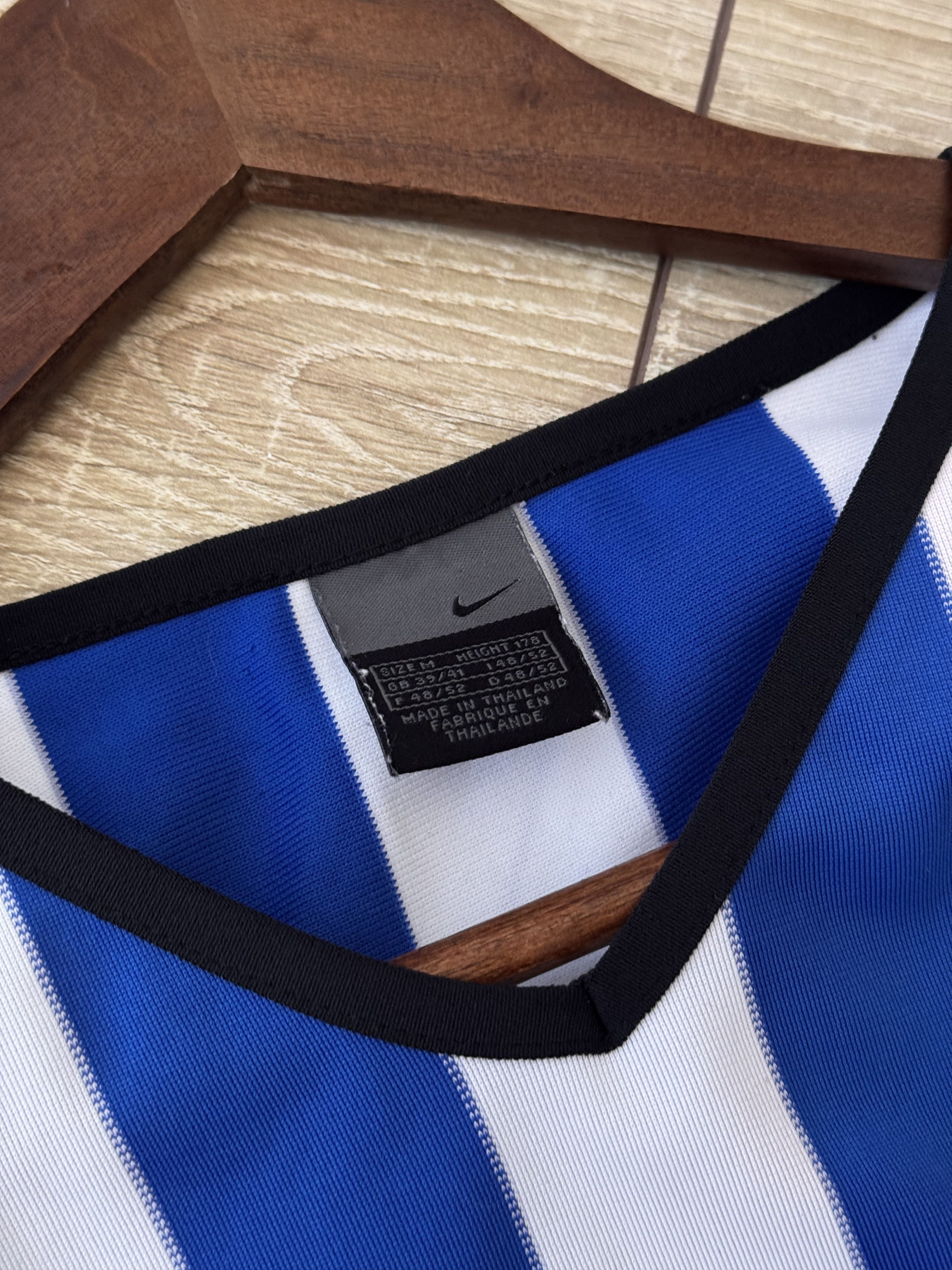 Nike Vintage Nike Streetwear Japanese Blue&White Striped Jersey Size US M / EU 48-50 / 2 - 7 Thumbnail