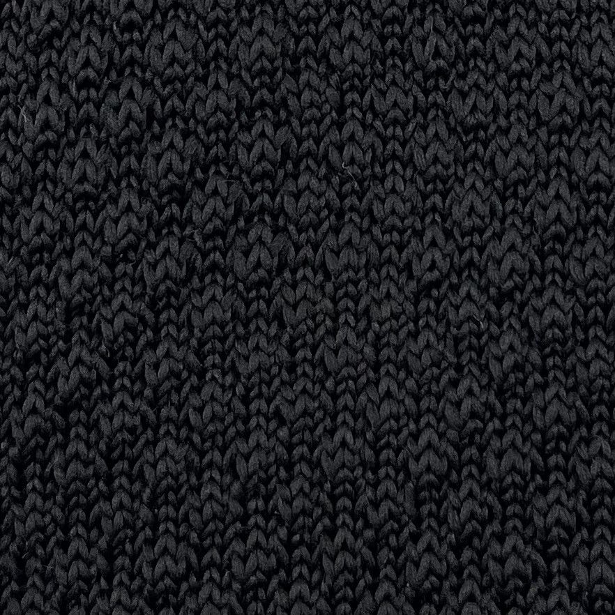Other Men’s Black Knit Necktie & White Floral Pocket Square Size ONE SIZE - 10 Thumbnail