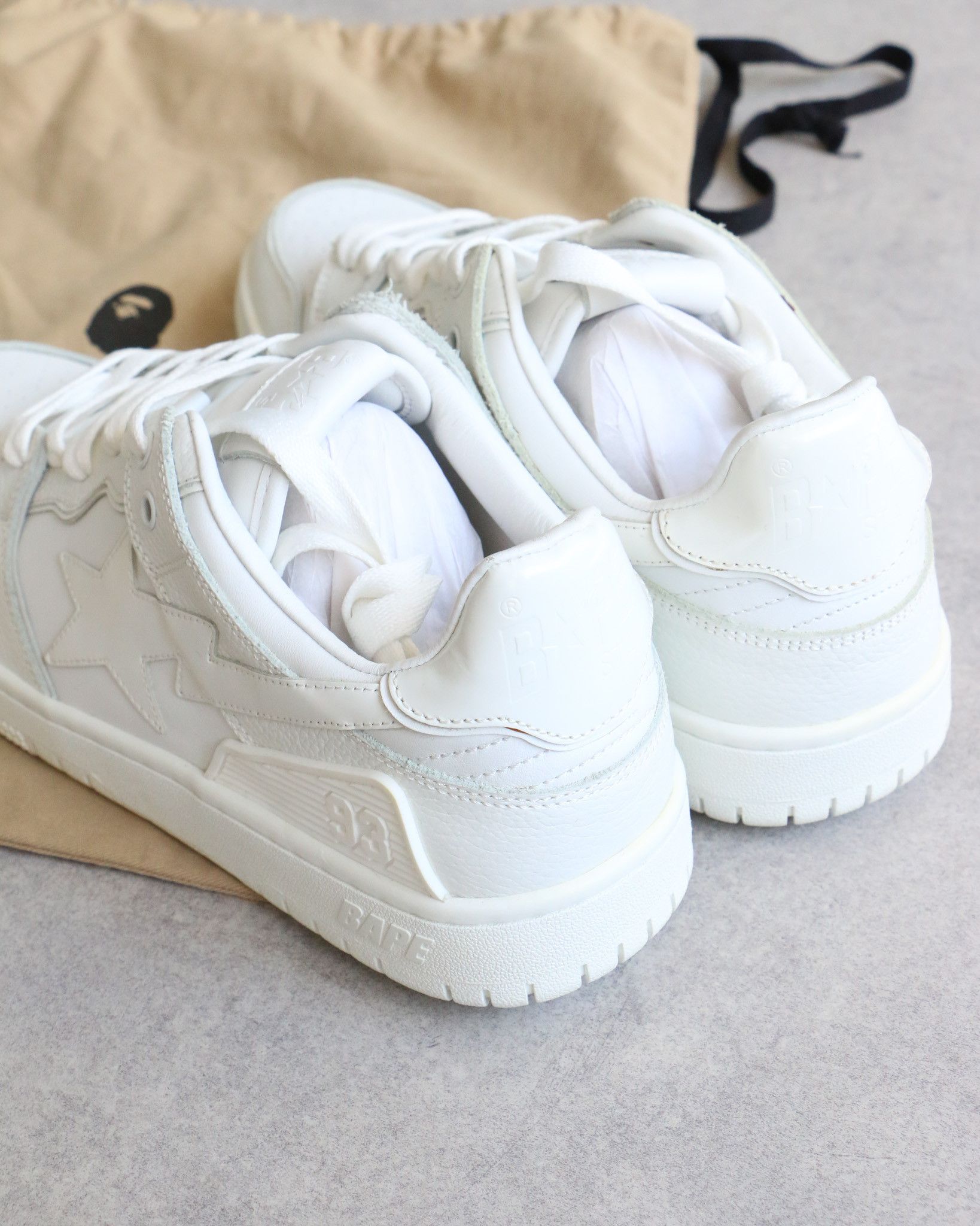 Bape BAPE Skatesta Triple White Sneakers Size US 9.5 / EU 42-43 - 3 Thumbnail