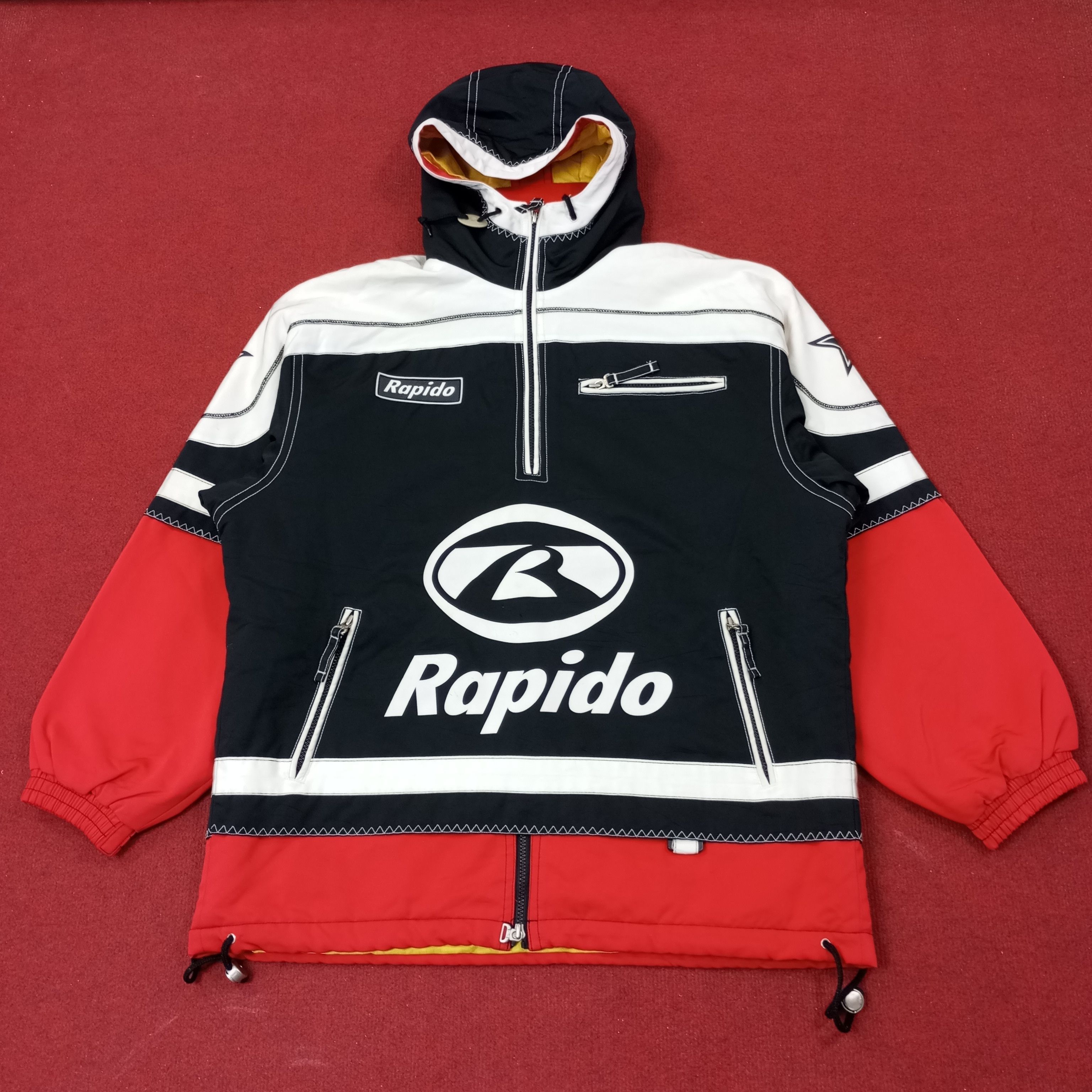 Vintage Rapido Winter Style Half Zipper Jacket c251n Size US XXL / EU 58 / 5 - 1 Thumbnail