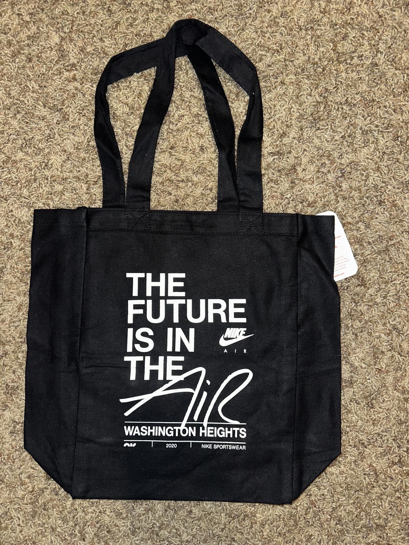 Nike NIKE Canvas TOTE Bag Black Washington Heights Size ONE SIZE - 1 Thumbnail